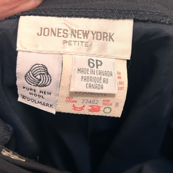 4/$20 Jones NewYork vintage 100% wool tailored women’s pants- 6P Made in Canada - Picture 5 of 7